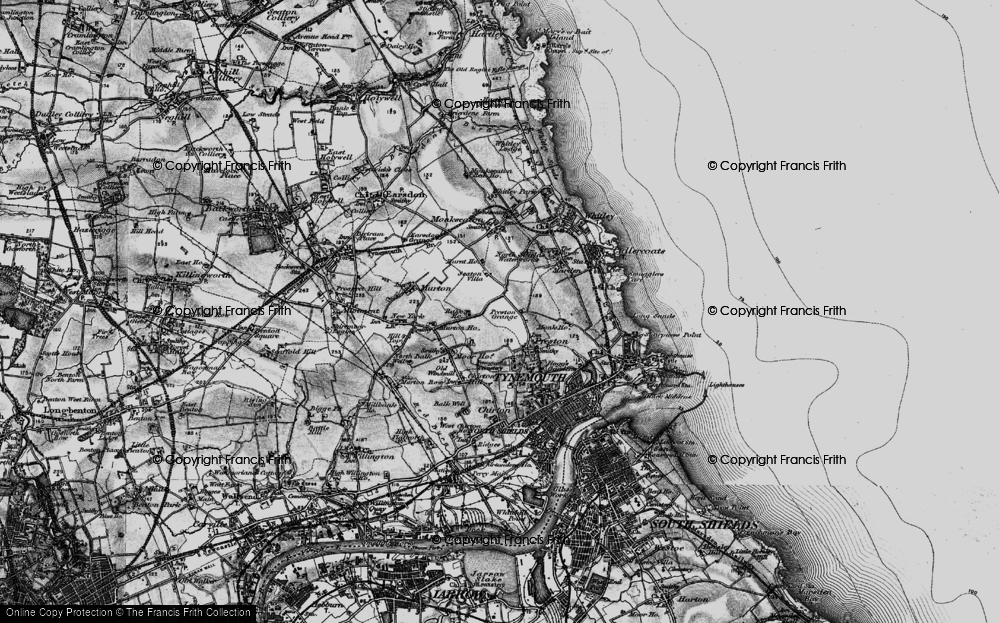 Old Map of Preston Grange, 1897 in 1897