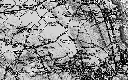 Old map of Preston Grange in 1897
