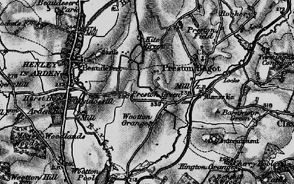 Old map of Wootton Grange in 1898