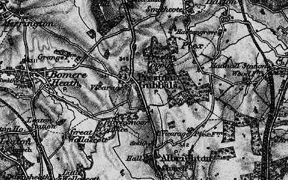 Old map of Preston Gubbals in 1899