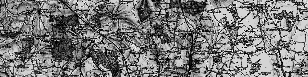 Old map of Preston Gubbals in 1899