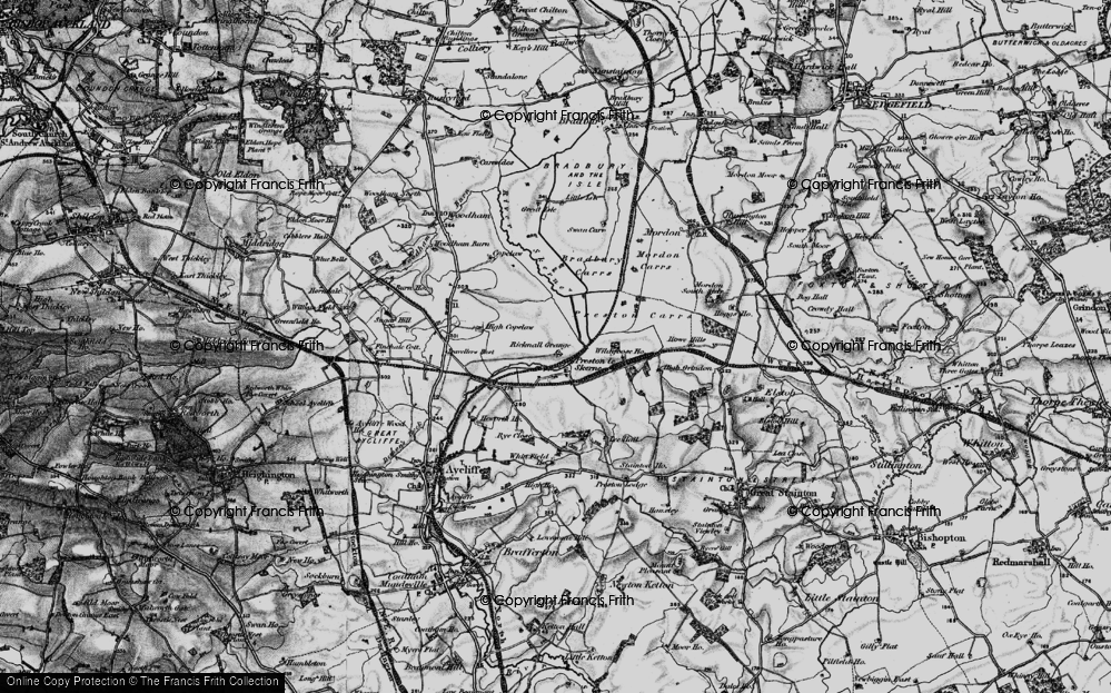 Old Map of Preston-le-Skerne, 1897 in 1897