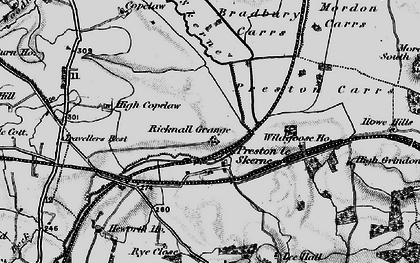 Old map of Preston-le-Skerne in 1897
