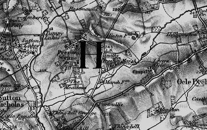 Old map of Preston Marsh in 1898