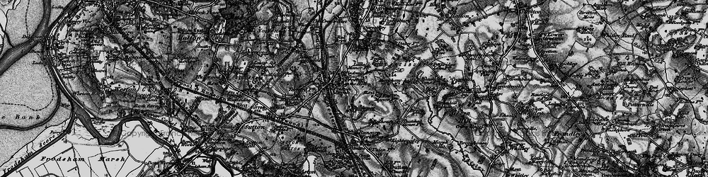 Old map of Preston on the Hill in 1896