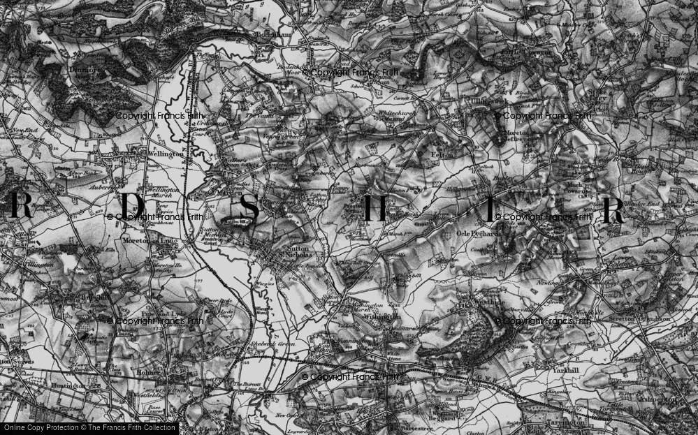 Old Map of Preston Wynne, 1898 in 1898