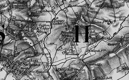 Old map of Preston Wynne in 1898