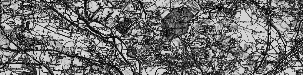 Old map of Prestwich in 1896