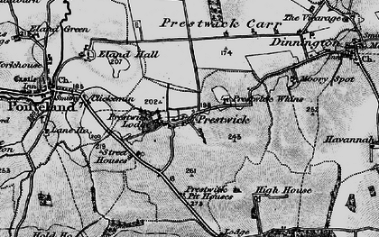 Old map of Prestwick in 1897