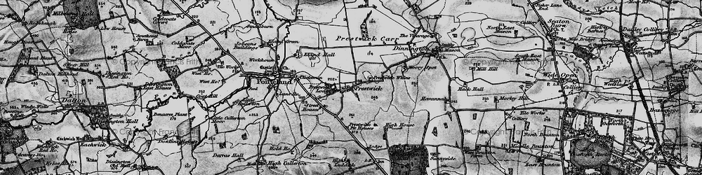 Old map of Prestwick in 1897