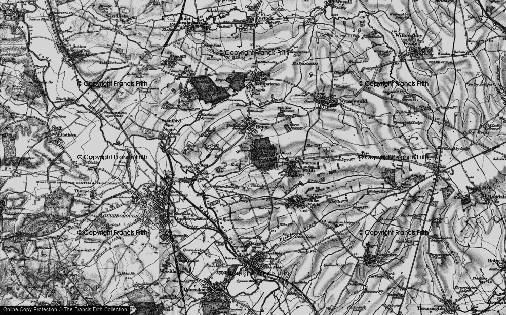 Old Map of Prestwold, 1899 in 1899