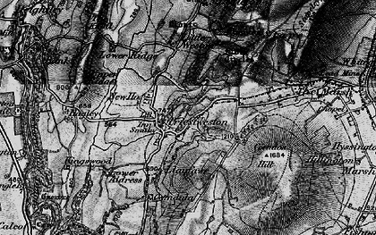 Old map of Priest Weston in 1899