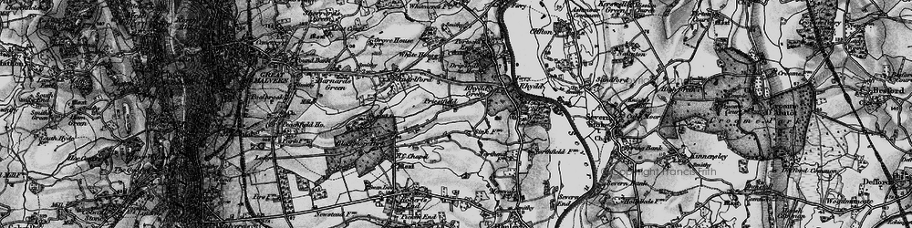 Old map of Priestfield in 1898