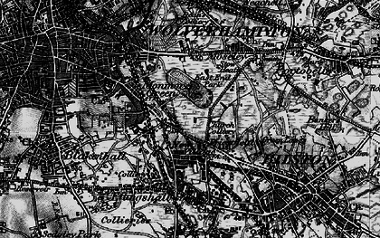 Old map of Priestfield in 1899