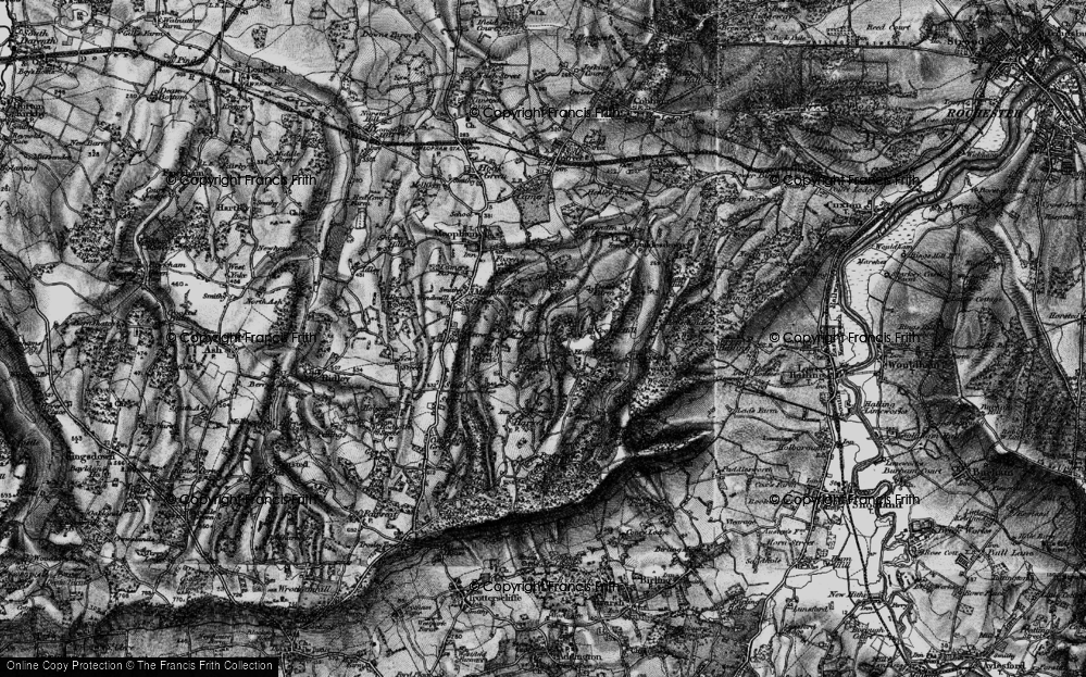 Old Map of Priestwood, 1895 in 1895