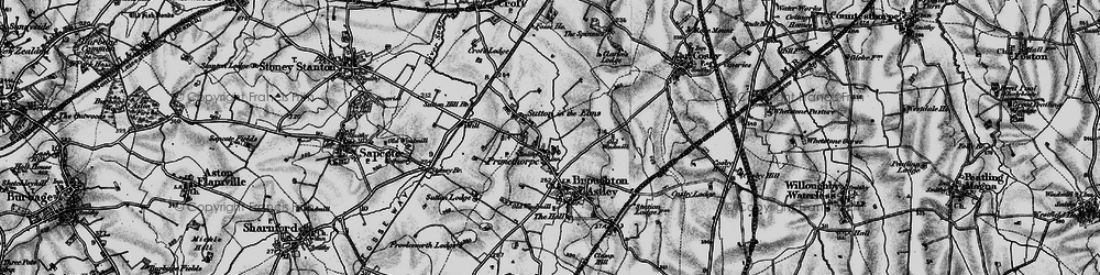 Old map of Primethorpe in 1898