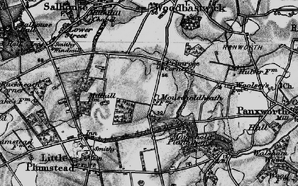 Old map of Primrose Corner in 1898