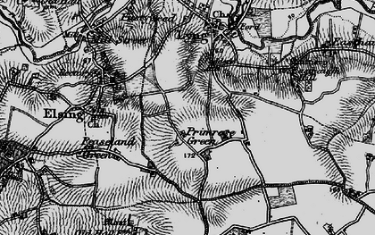 Old map of Primrose Green in 1898