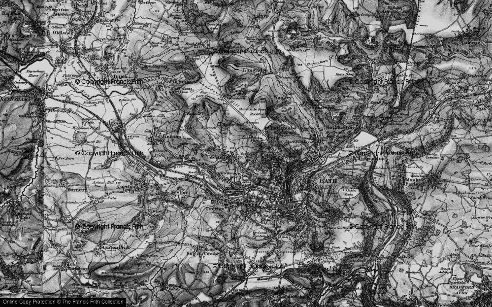 Old Map of Primrose Hill, 1898 in 1898