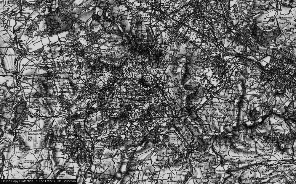 Old Map of Primrose Hill, 1899 in 1899