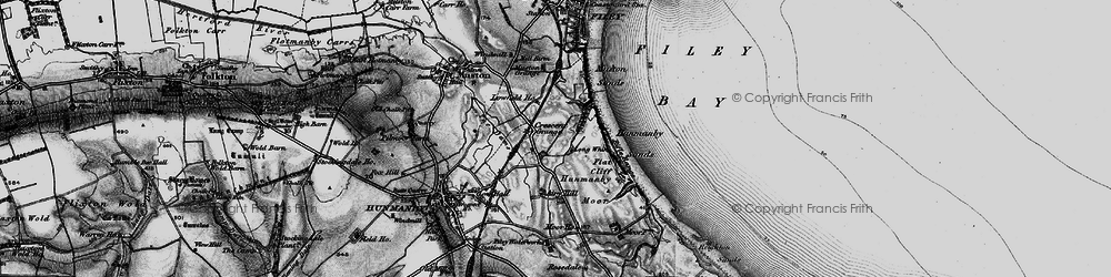 Old map of Muston Sands in 1897