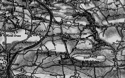 Old map of Blaengwaithnoah in 1898
