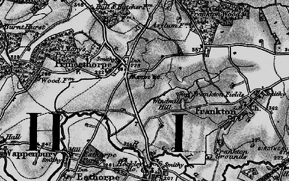 Old map of Princethorpe in 1898
