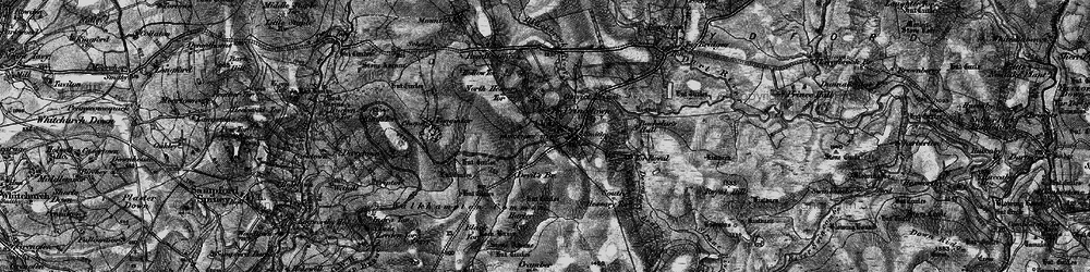 Old map of Leeden Tor in 1898