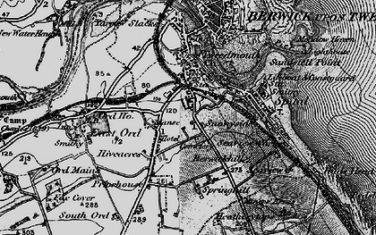 Old map of Prior Park in 1897