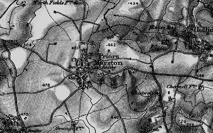 Old map of Priors Marston in 1898