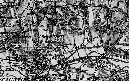 Old map of Priorswood in 1898