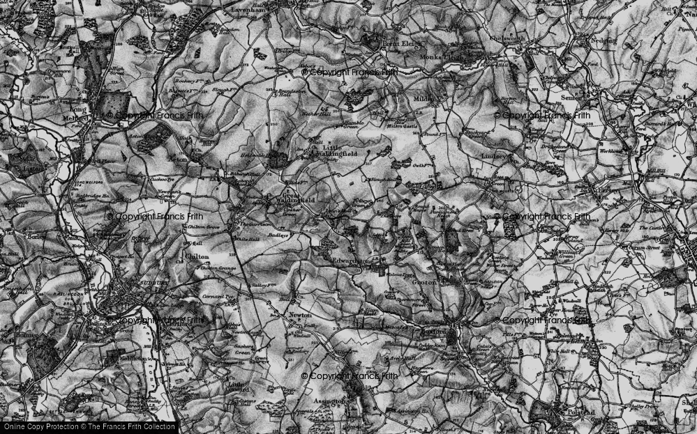 Old Map of Priory Green, 1896 in 1896
