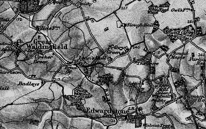 Old map of Priory Green in 1896