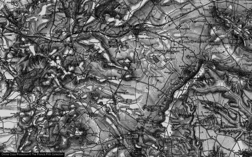 Old Map of Priory Hall, 1896 in 1896