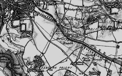 Old map of Priory Heath in 1896