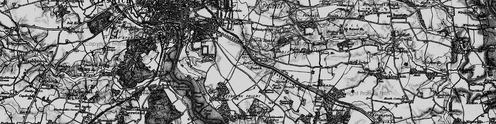 Old map of Priory Heath in 1896