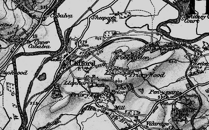 Old map of Priory Wood in 1896