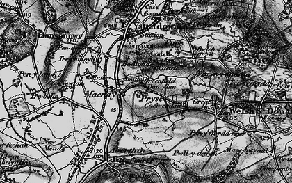 Old map of Prisk in 1897