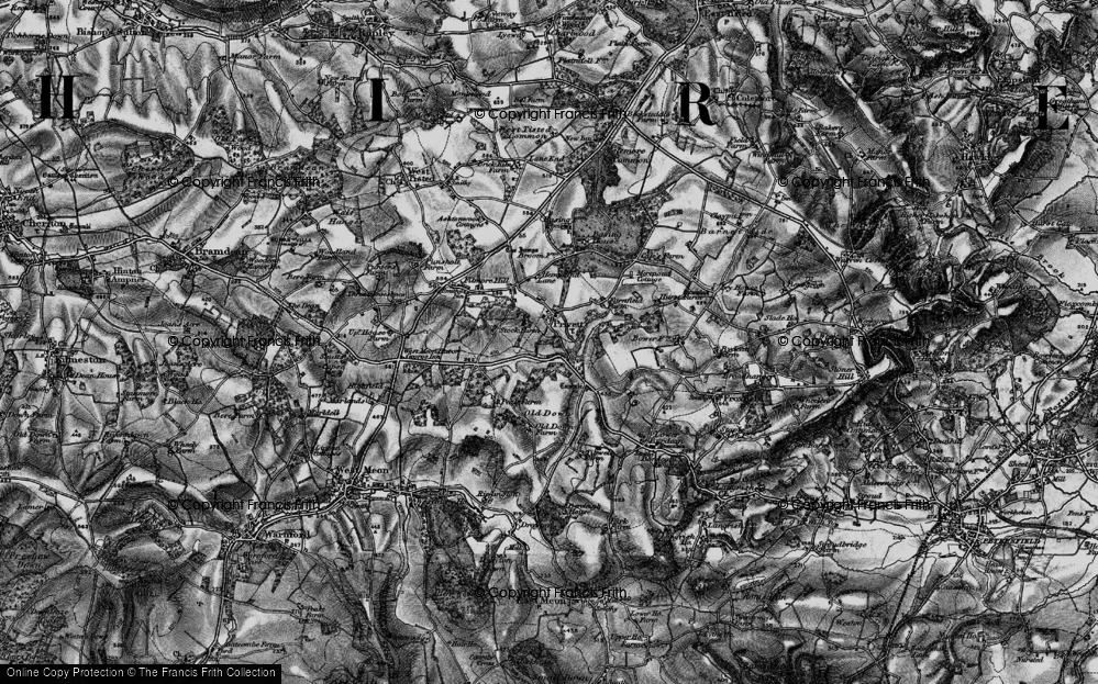 Old Map of Privett, 1895 in 1895