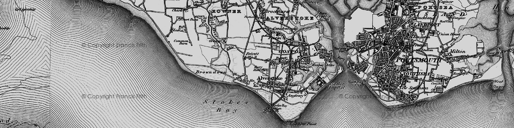 Old map of Privett in 1895