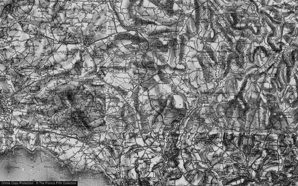Old Map of Prospidnick, 1895 in 1895