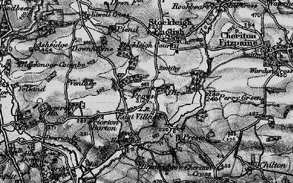 Old map of Prowse in 1898