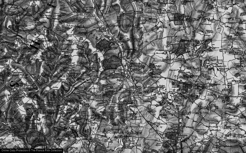 Historic Ordnance Survey Map of Puckeridge, 1896