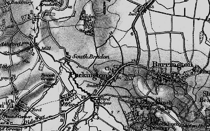 Old map of Puckington in 1898