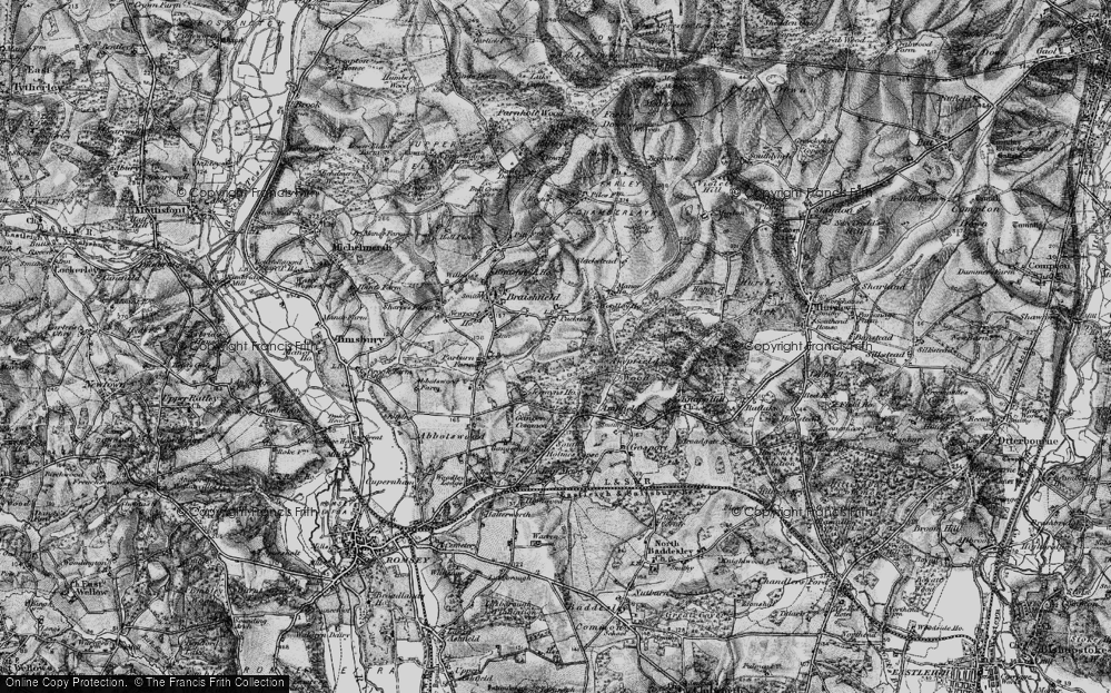 Old Map of Pucknall, 1895 in 1895