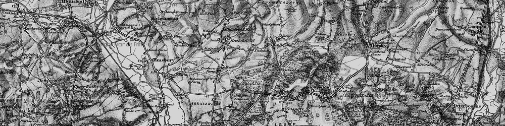 Old map of Pucknall in 1895