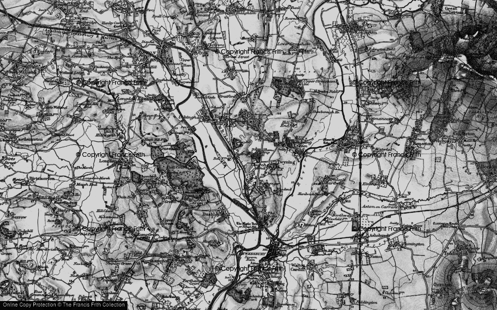 Old Map of Puckrup, 1898 in 1898