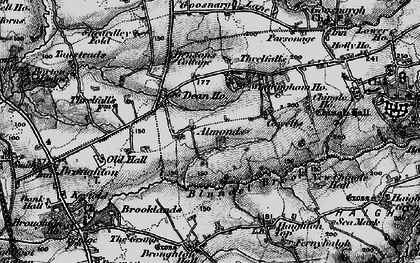 Old map of Blundel Brook in 1896