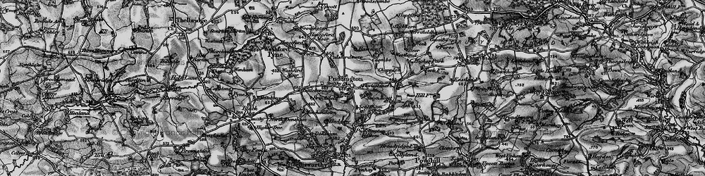 Old map of Puddington in 1898