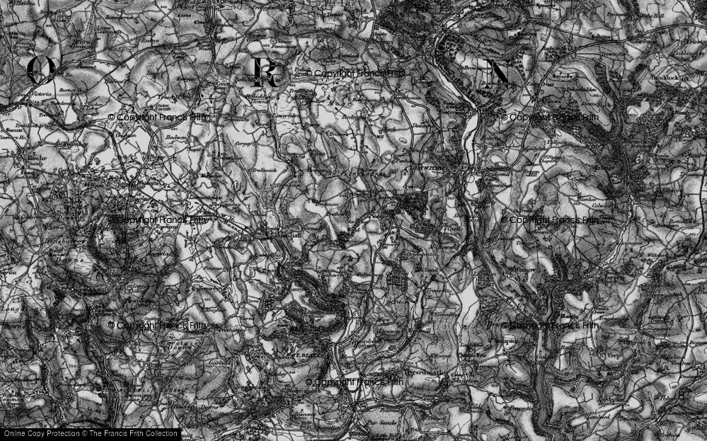 Old Map of Puddle, 1895 in 1895